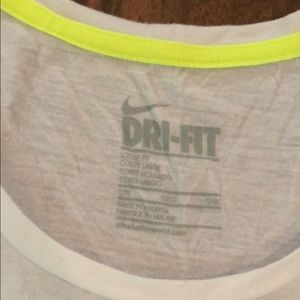 Nike Tops - Nike Dri-Fit Loose Fit White Workout Top Nike Tops - Nike Dri-Fit Loose Fit White Workout Top
